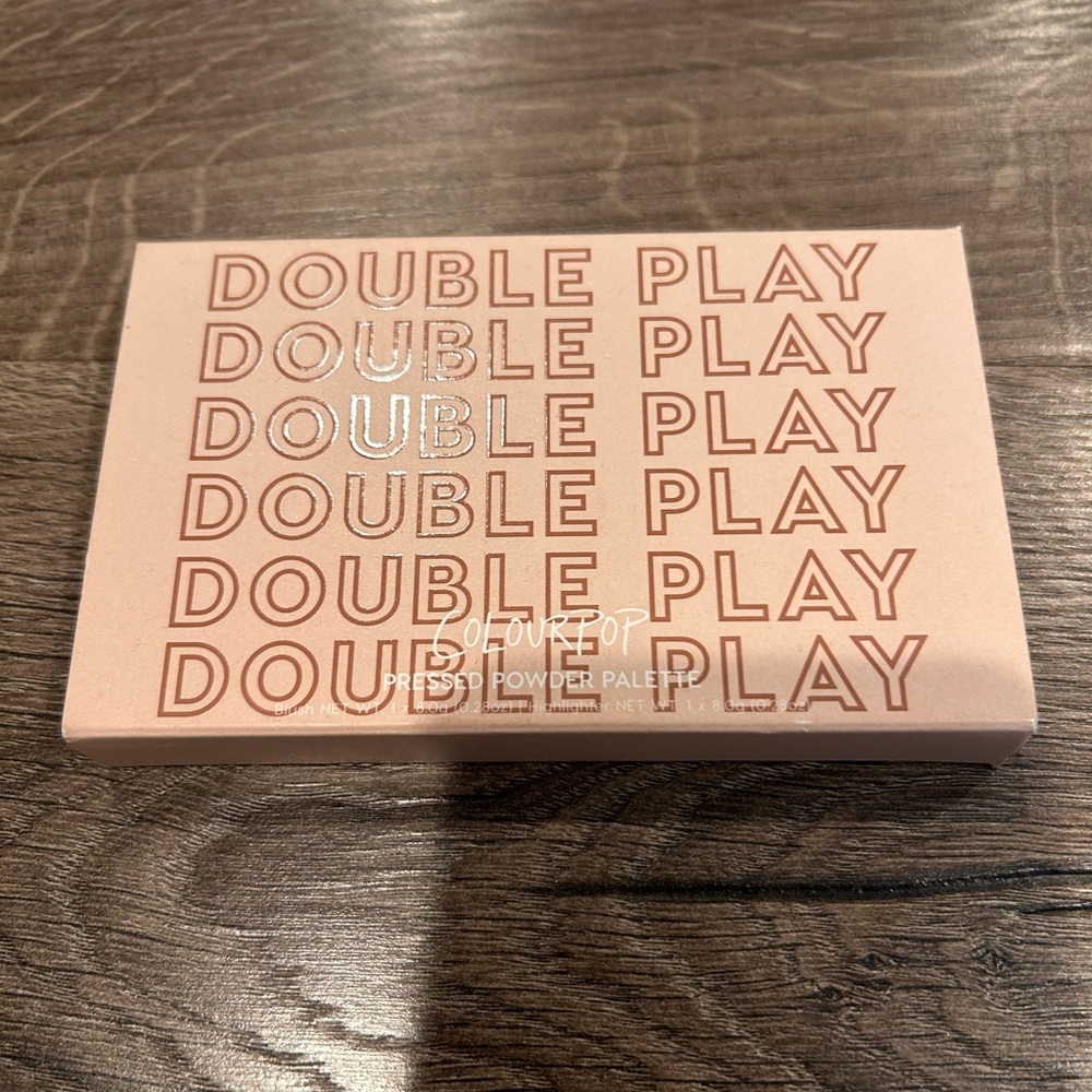 ColourPop Double Play is a limited edition cheek palette (blush & highlighter)